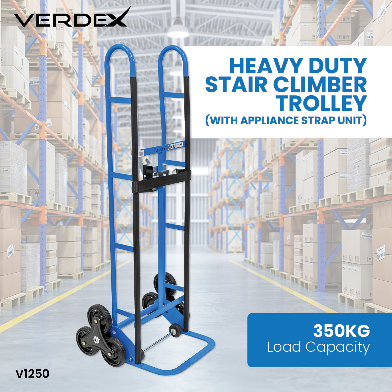 Heavy Duty Stair Climber Trolley (with Appliance Strap Unit)