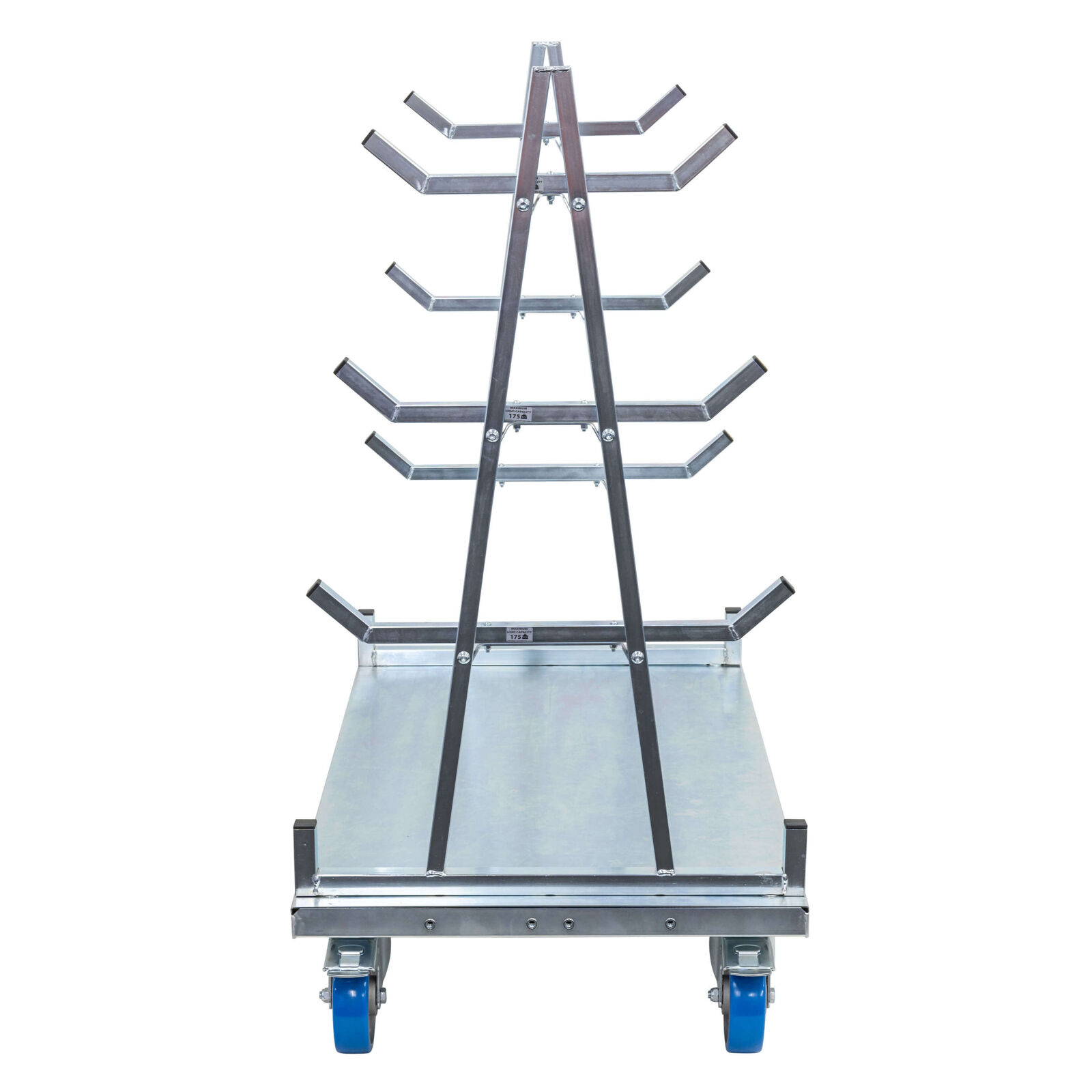 A Frame Panel Cart with Trestle Racks (Polyurethane Castors)