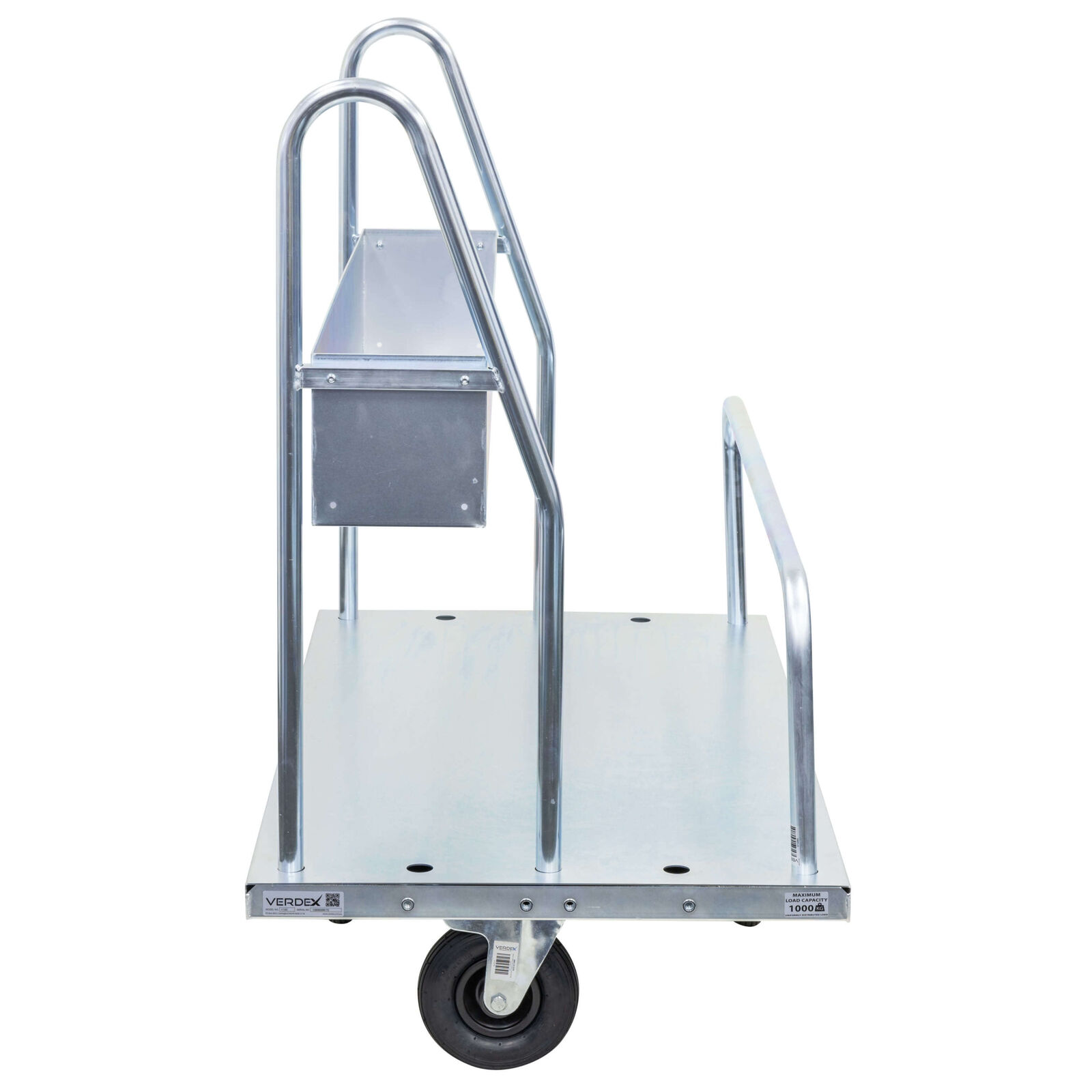 Transport Trolley with Storage Tray (Pneumatic Castors)