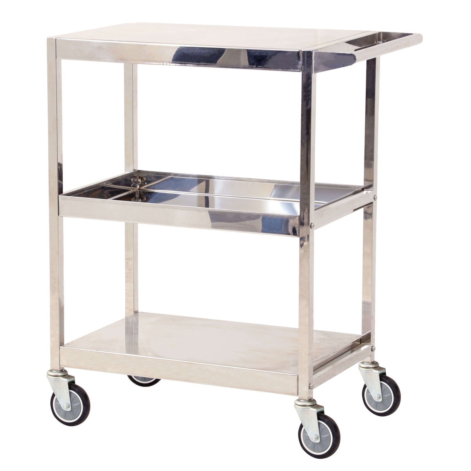 3 Tier Stainless Steel Trolley