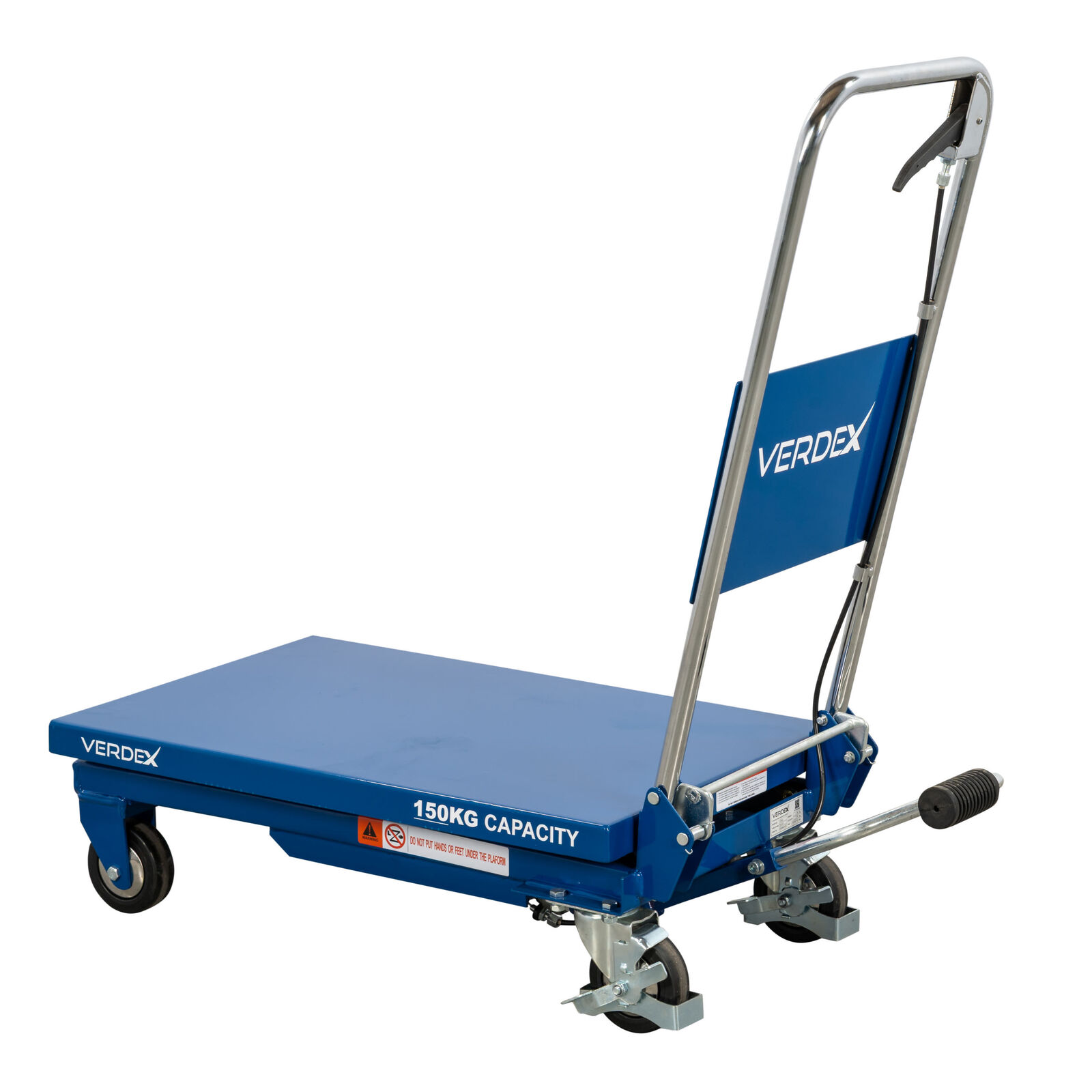 Scissor Lift Trolley 700x450mm (150kg capacity) - Single Scissor