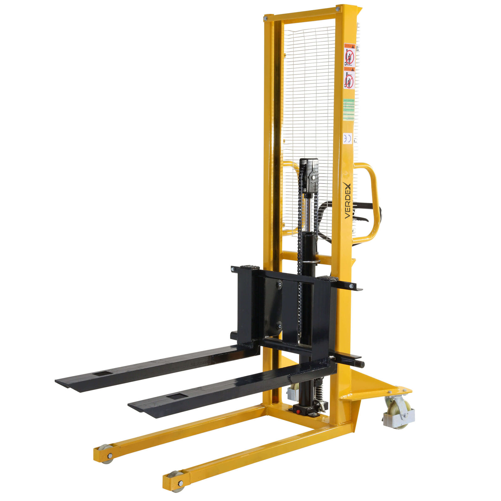 Standard Leg Fork Stacker - 500kg capacity (Yellow)
