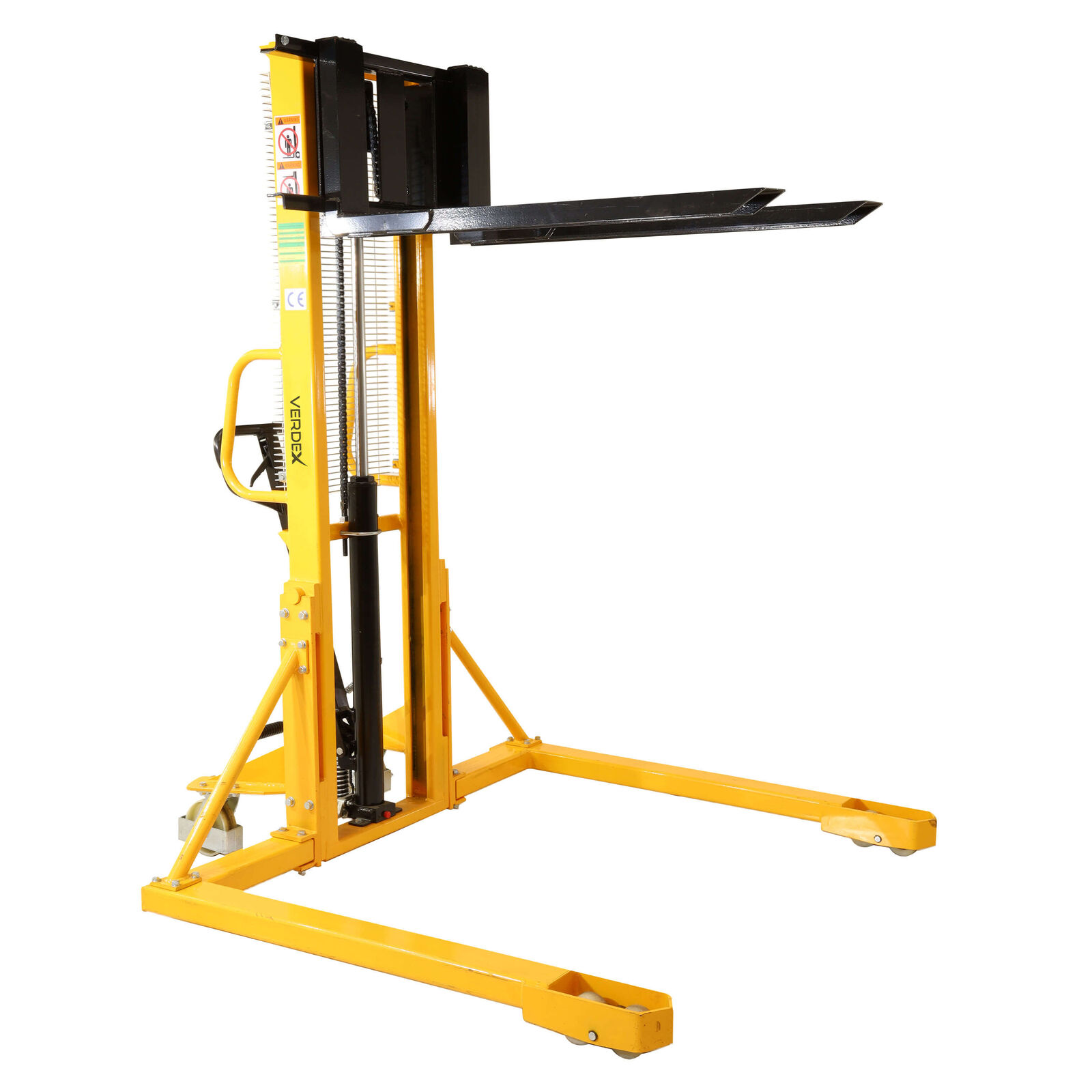 Straddle Leg Fork Stacker - 500kg capacity (Yellow)