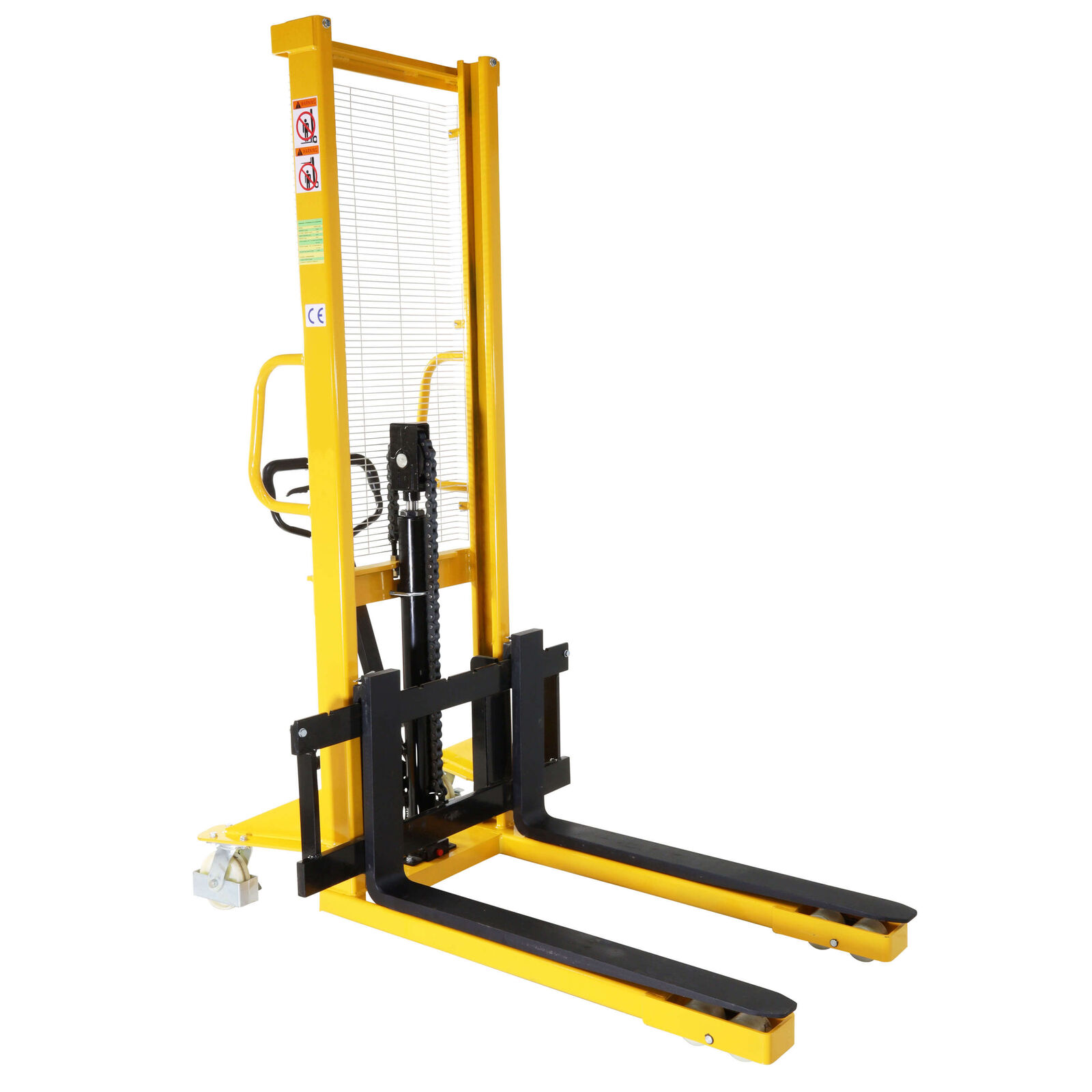 Standard Leg Fork Stacker - 1000kg capacity (Yellow)
