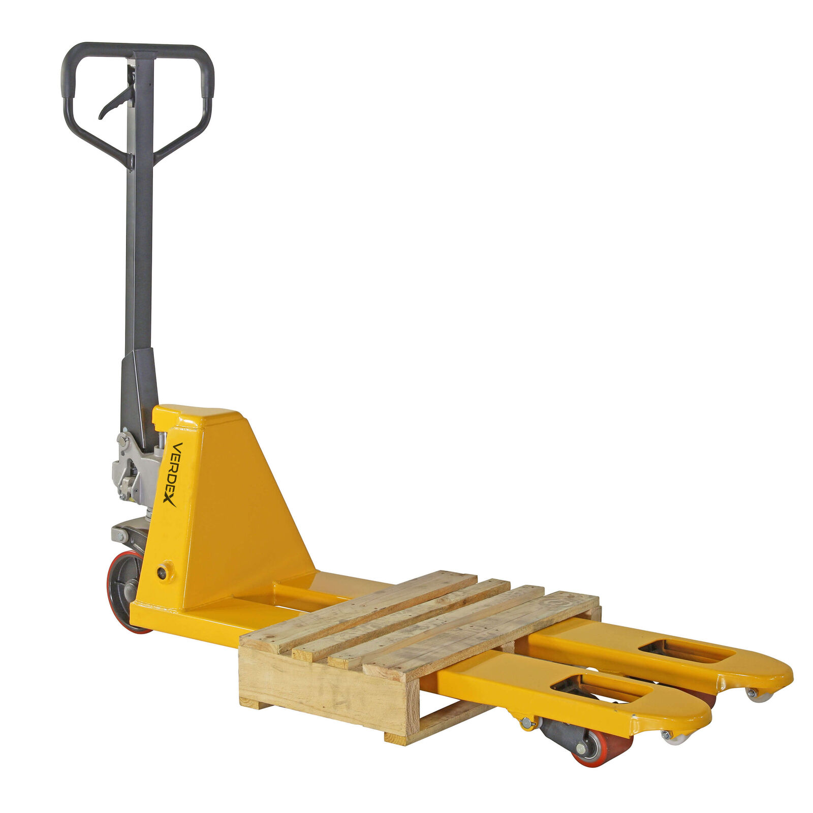  Small Skid Size Pallet Truck - 450mm wide (POLY WHEELS)