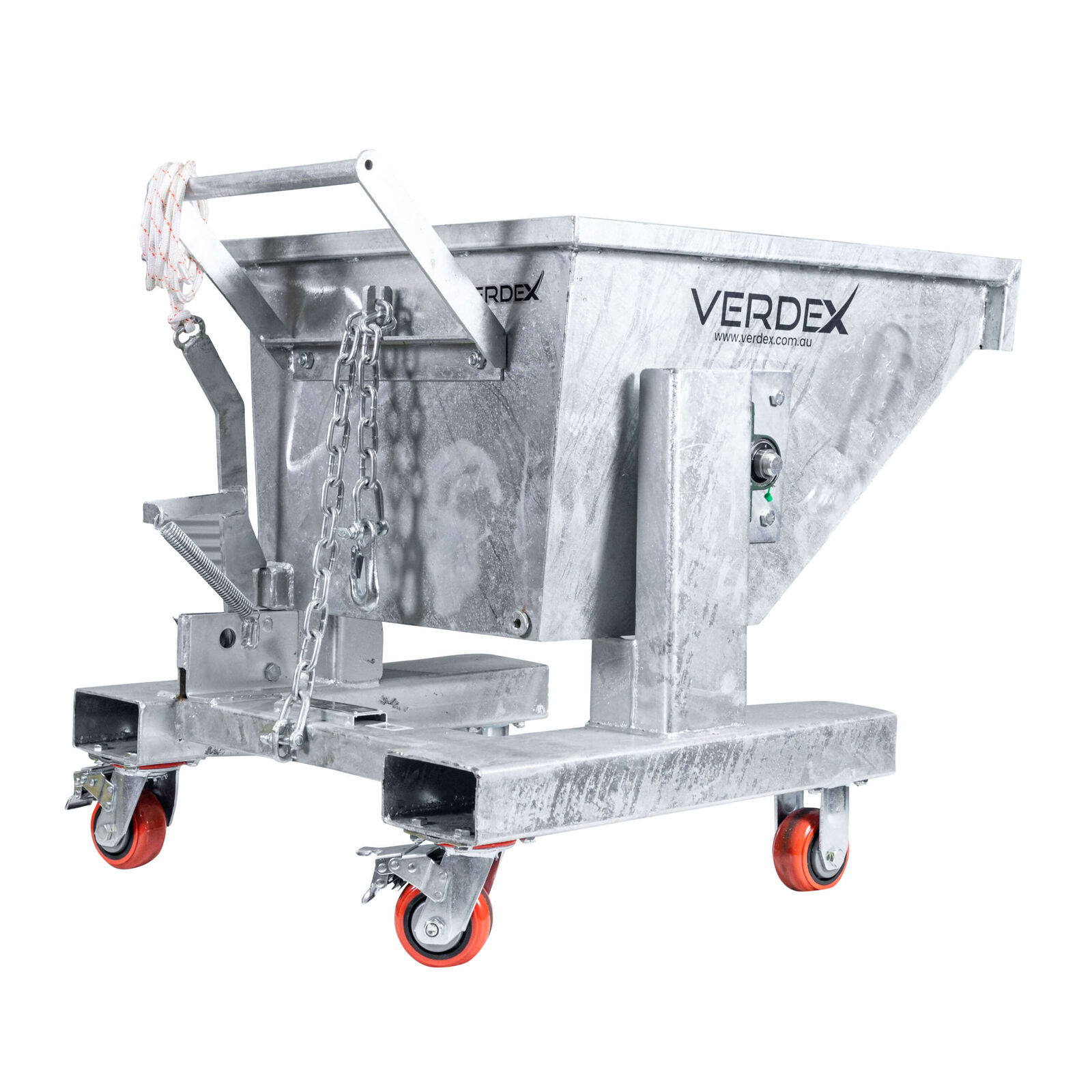 300L Waste Tipping Bin (Galvanised)