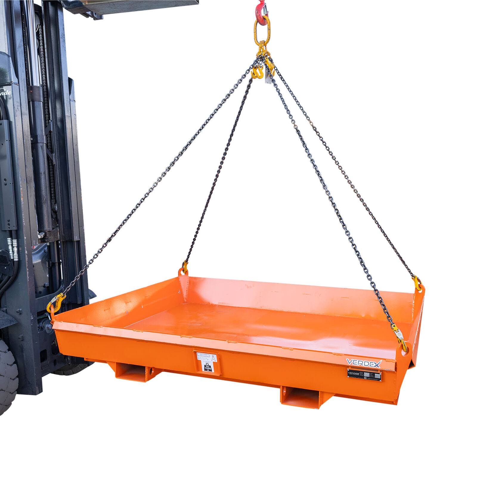 Orange Concrete Collection Tray - 0.5 cubic metres