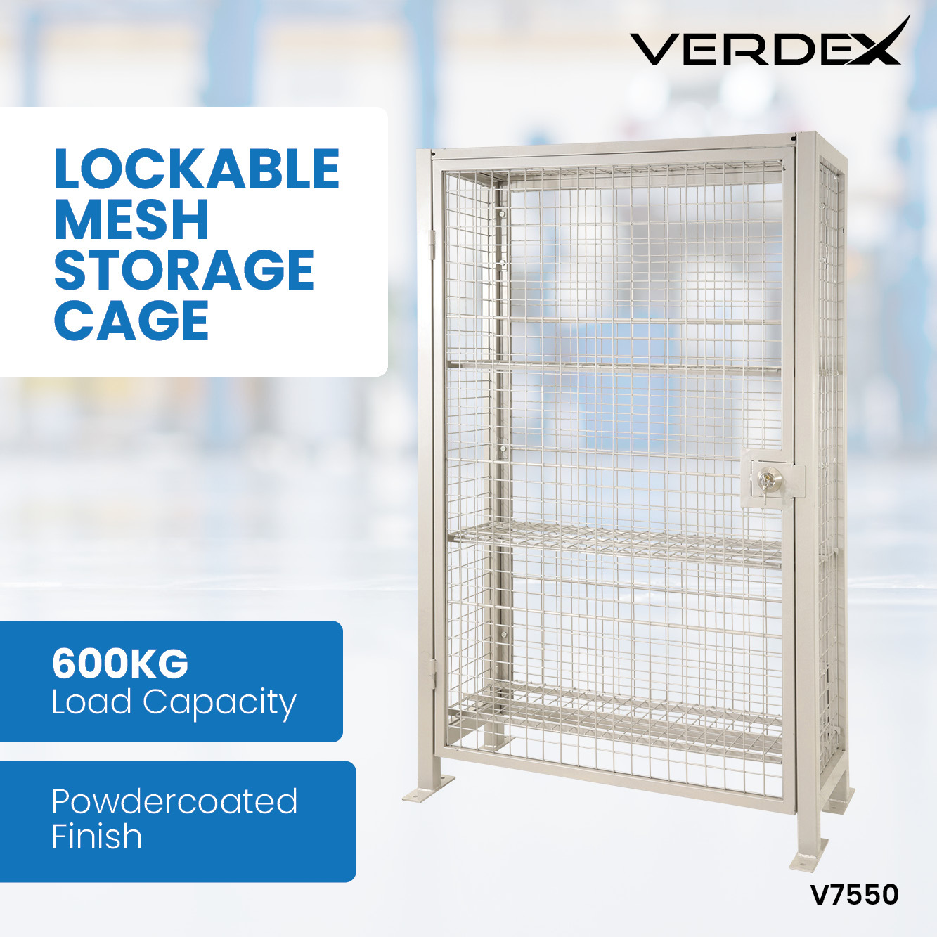 Lockable Mesh Storage Cage
