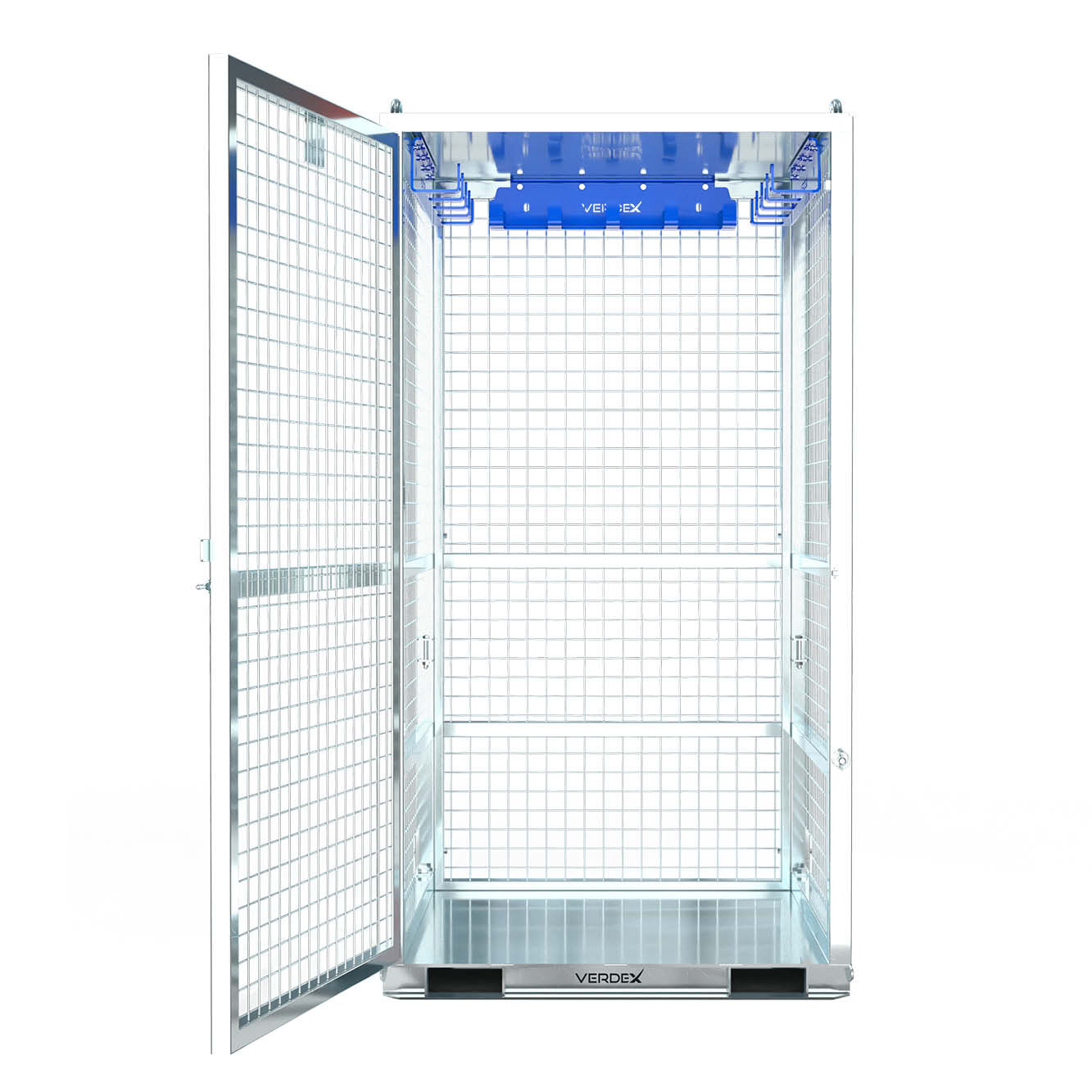 Storage Cage with Industrial Hanging Racks