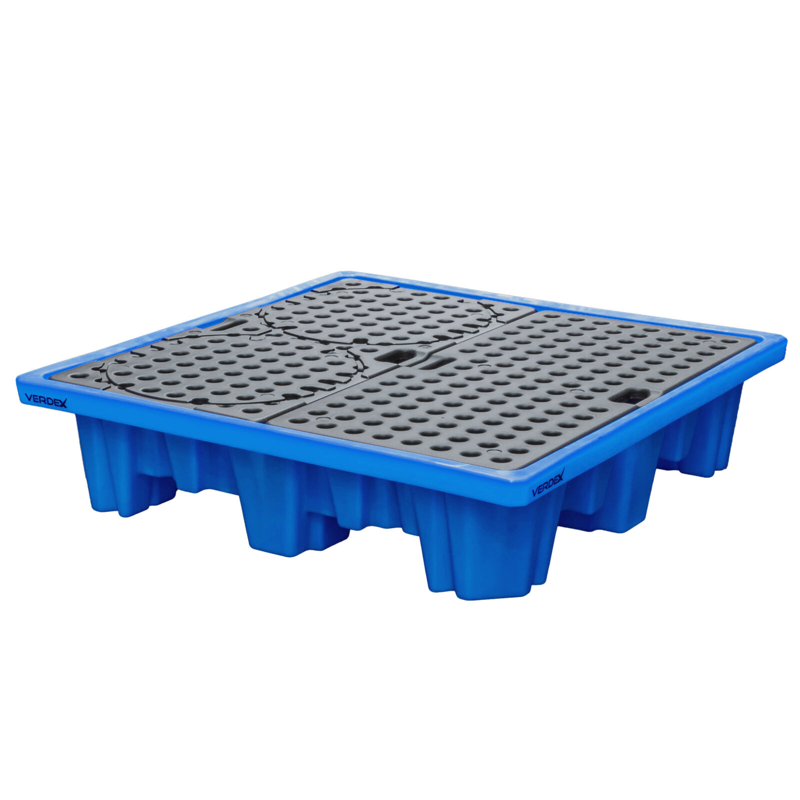 4 Drum Bunded Spill Pallet (Blue)
