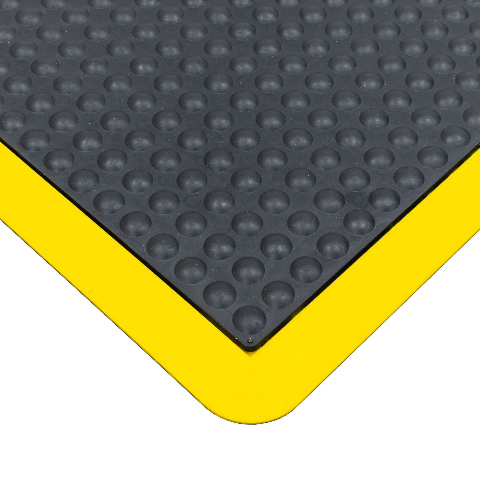 Ergo Tred Anti -Fatigue Matting - Black with Yellow Border 900x1200mm