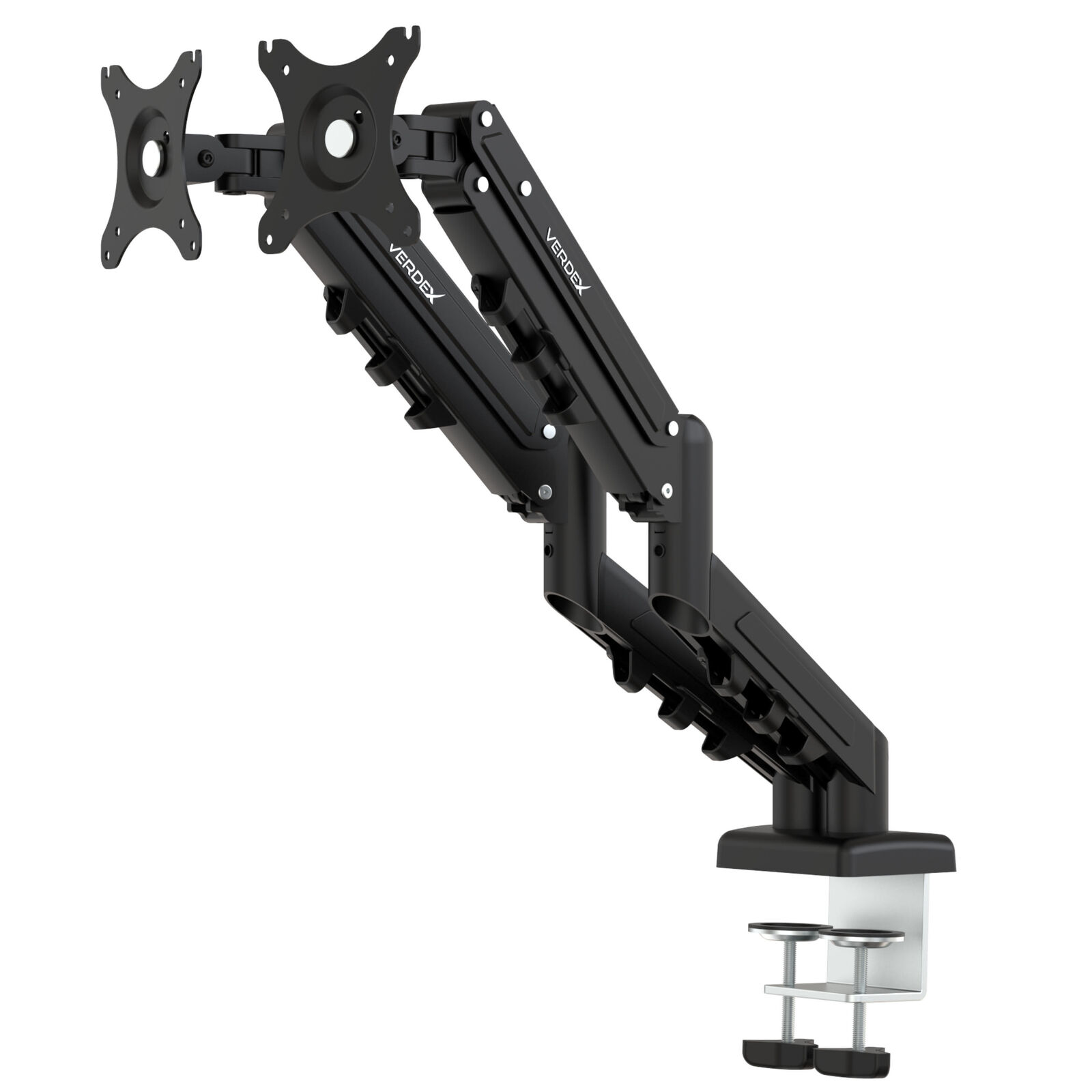 Gas Spring Double Monitor Arm