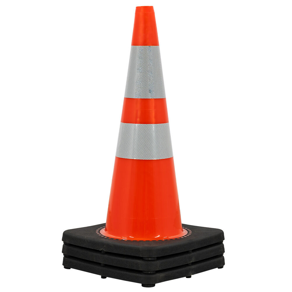 Traffic Cone with Reflective Tape - 700mm high