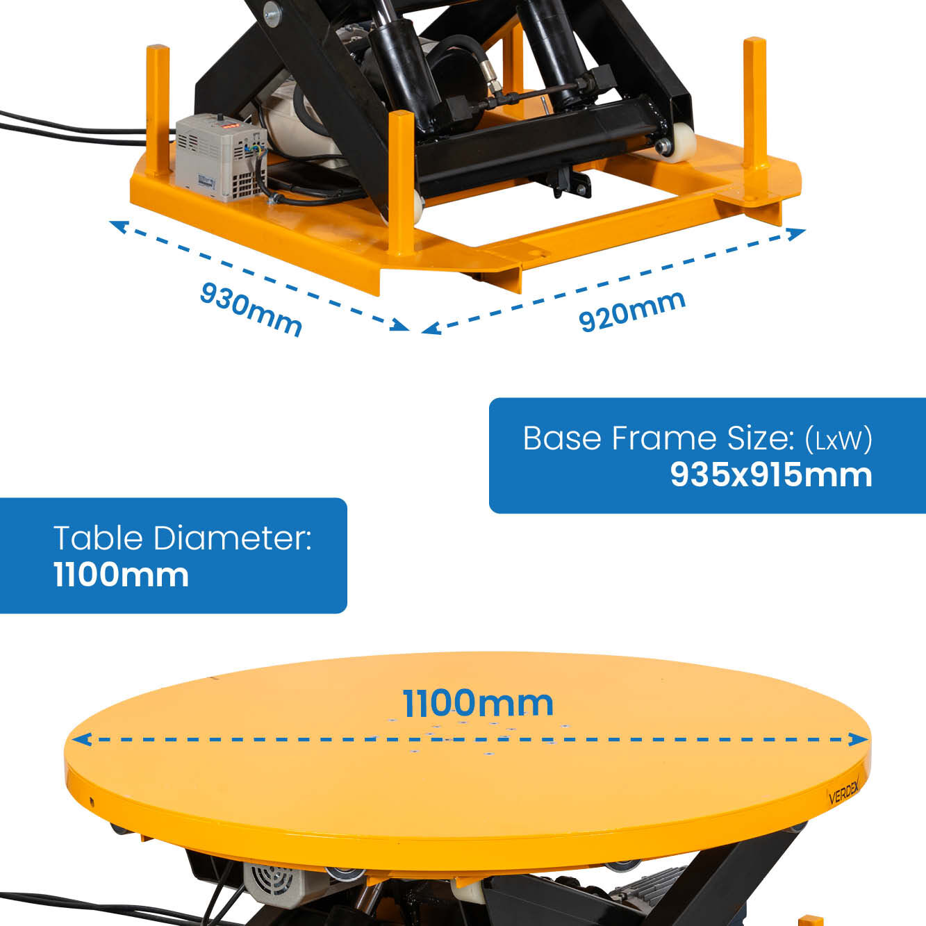 Powered Rotatable Electric Lift Table