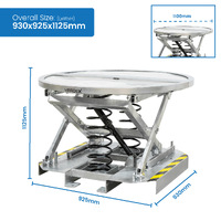 Galvanised Spring Pallet Elevator with Pallet Truck Base