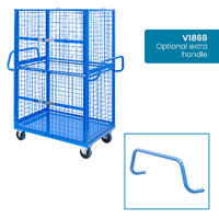 Full Cage Trolley with Double Swing Door