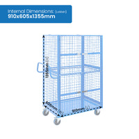 Full Cage Trolley with Double Swing Door