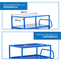 Mesh Cage Trolley with 2 Tiers