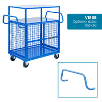 Mesh Cage Trolley with 2 Tiers