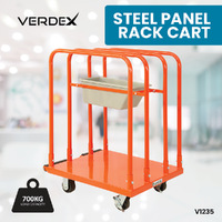 Steel Panel Rack Cart (with tool bin)