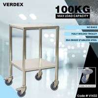 Stainless Steel Instrument Trolley (No Rails)