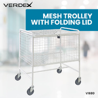 Mesh Trolley With Folding Lid