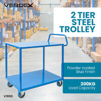 2 Tier Steel Trolley