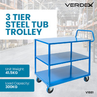 3 Tier Steel Trolley