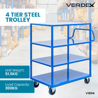 4 Tier Steel Trolley