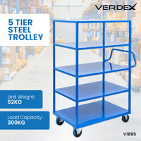 4 Tier Steel Trolley