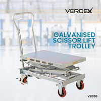 Galvanised Scissor Lift Trolley