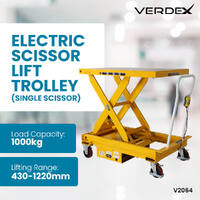 Electric Scissor Lift Trolley 800x1200 (1000kg Capacity)