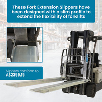 Fork Extension Slippers / Tines - Zinc Plated