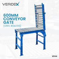 600mm Conveyor Gate (Steel Rollers Only)