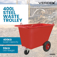 400L Steel Waste Trolley