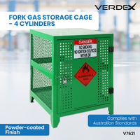 Fork Gas Storage Cage - 4 Cylinders
