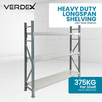 Heavy Duty Longspan Shelving - Steel 1800mm wide