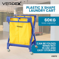 Plastic X Shape Laundry Cart