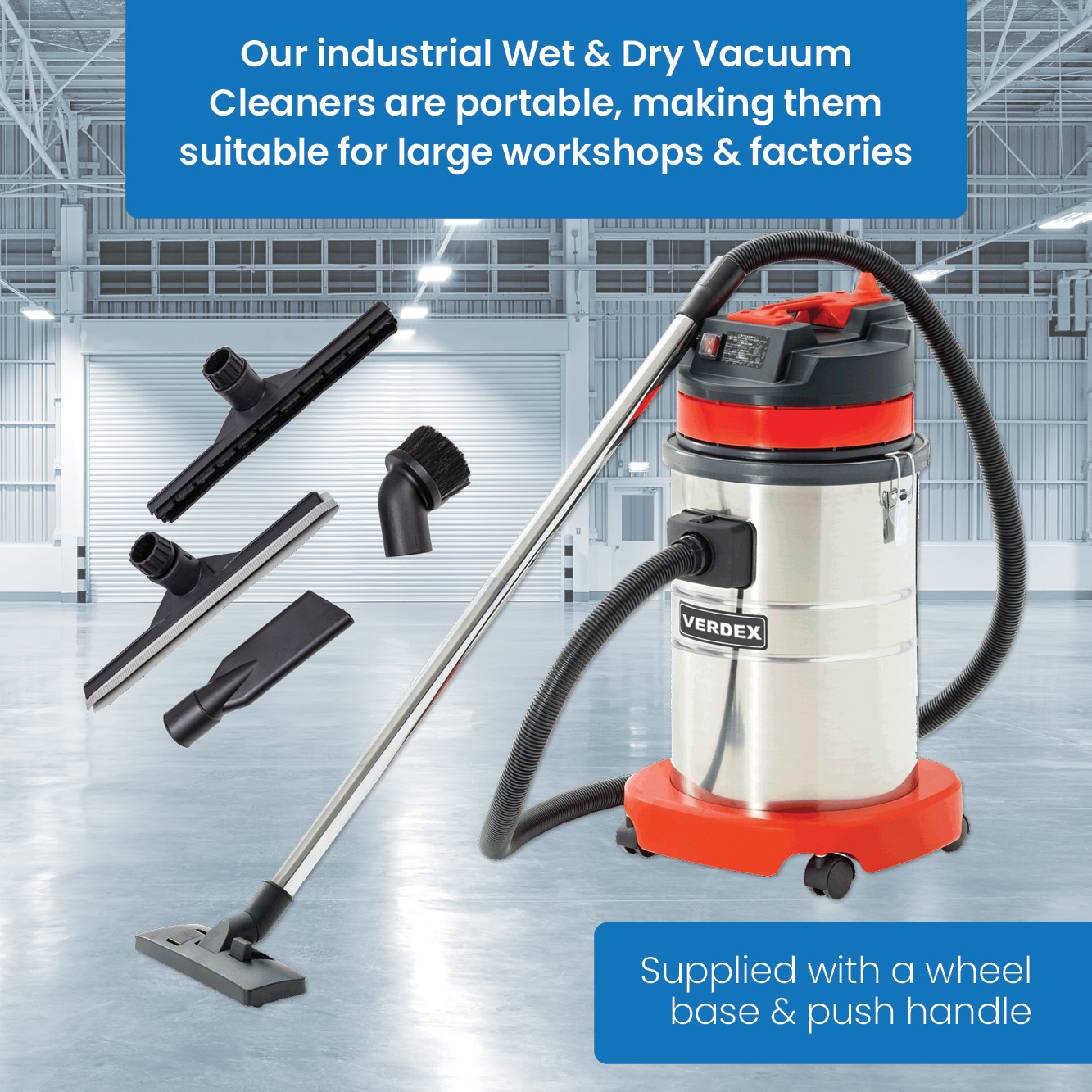 Wet and Dry Vacuum Cleaner 30L