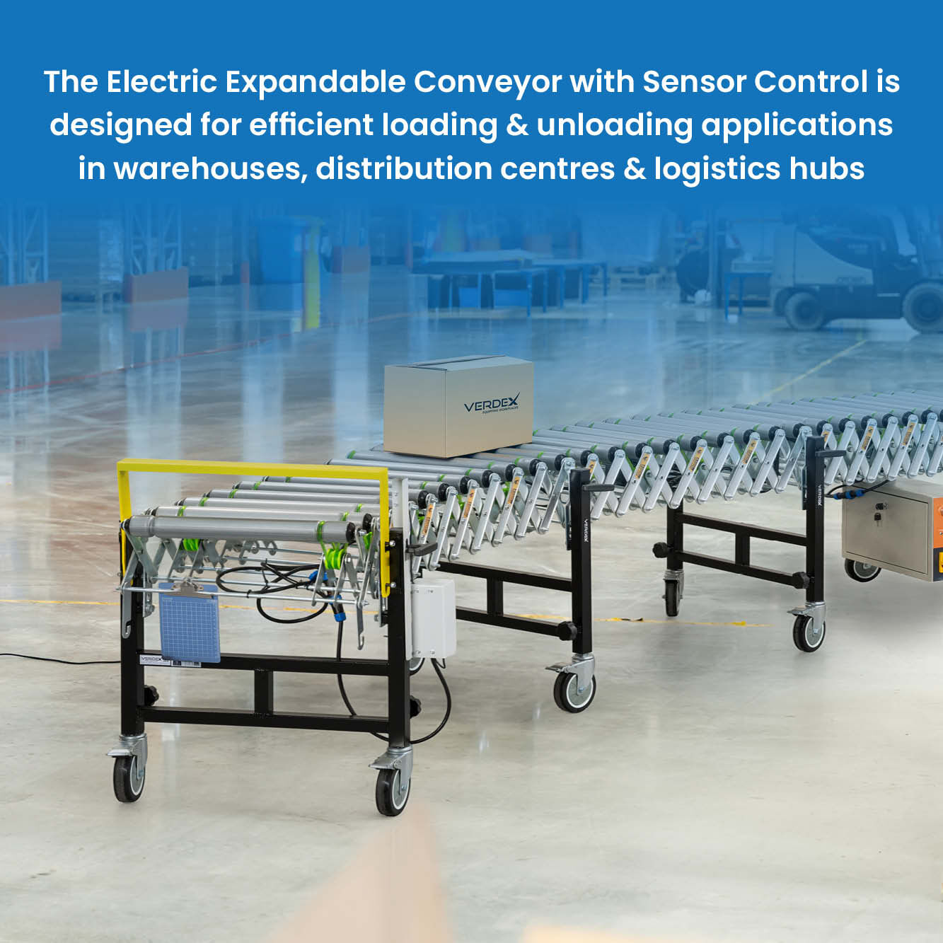 Electric Expandable Conveyors - 460mm (Daisy Chainable)