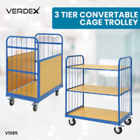 3 Tier Convertible Cage Trolley