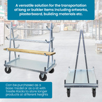 A Frame Panel Carts (with Pneumatic Wheels)