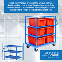 4 Tier Steel Trolley