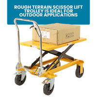 Rough Terrain Scissor Lift Trolley