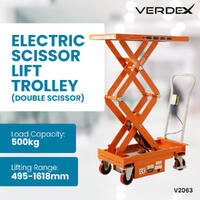 Electric Scissor Lift Trolleys 520x1010 (500kg capacity)
