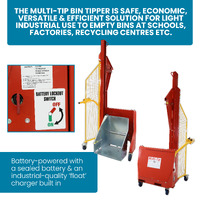 Multi-Tip Battery Electric Bin Tipper