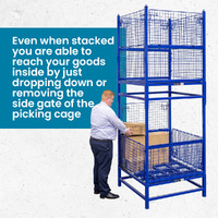 Stackable Mesh Stillage Picking Cage