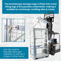 Lockable Gas Storage Cage