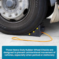 Heavy Duty Rubber Wheel Chock