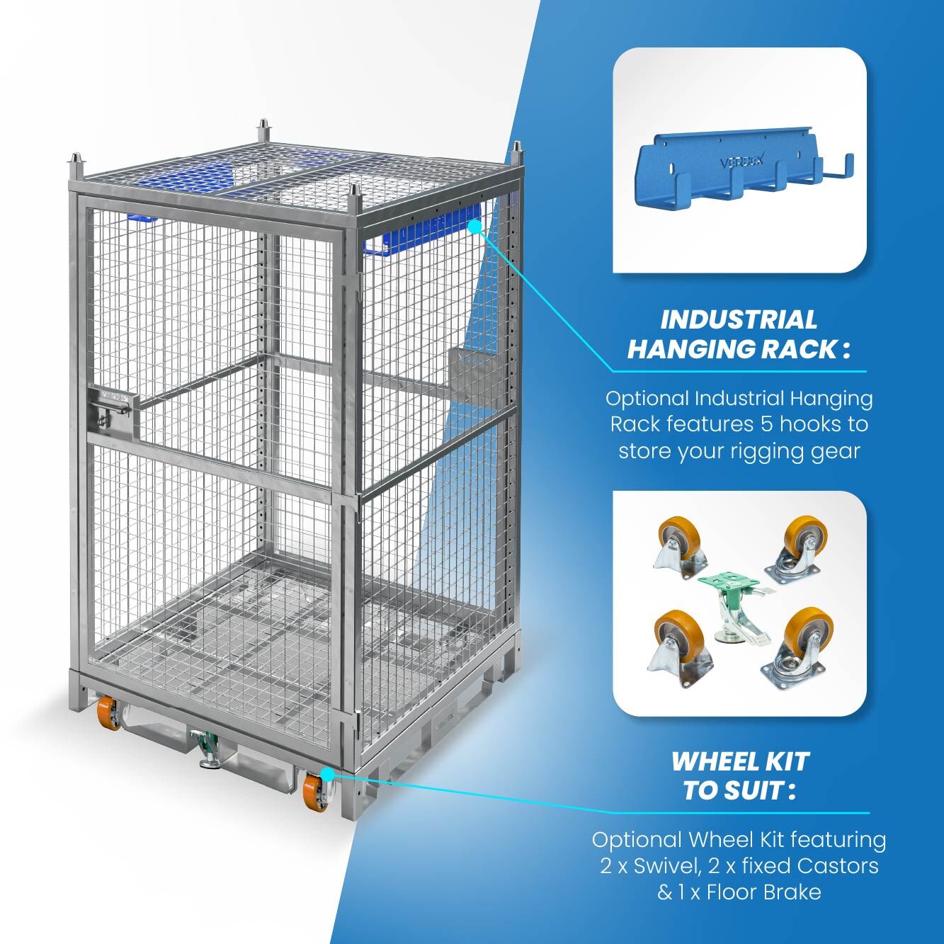 Configurable Full Height Lockable Cage